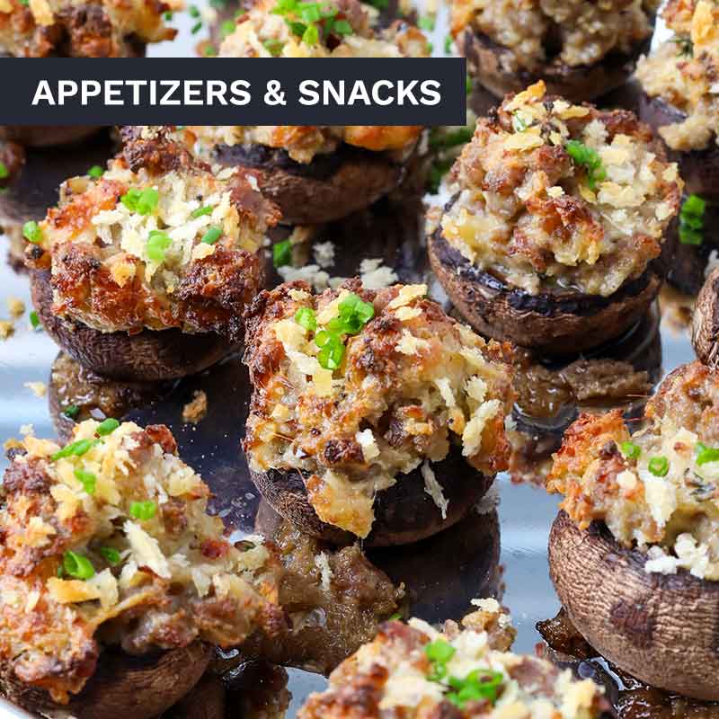 appetizers and snack recipes