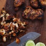 image of grilled chili lime chicken chopped