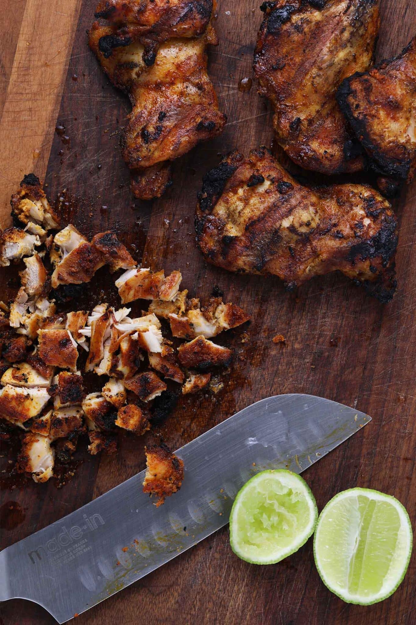 grilled chicken with fresh lime