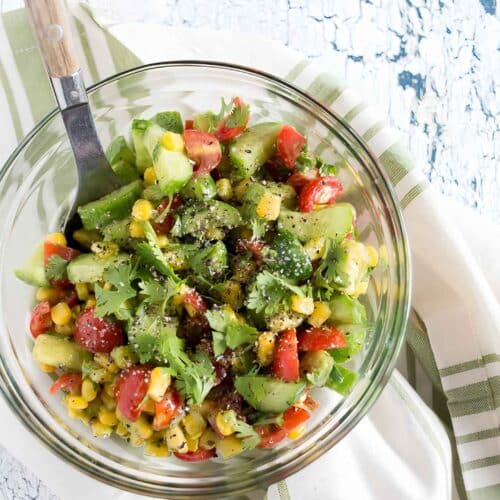 corn avocado cucumber salad