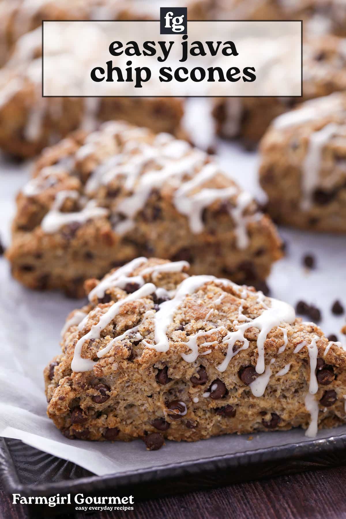 Java Chip Scones - Farmgirl Gourmet